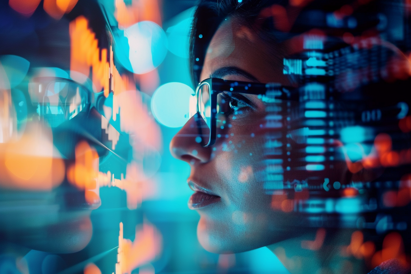 Image gratuite Data scientist analysant des graphiques 3