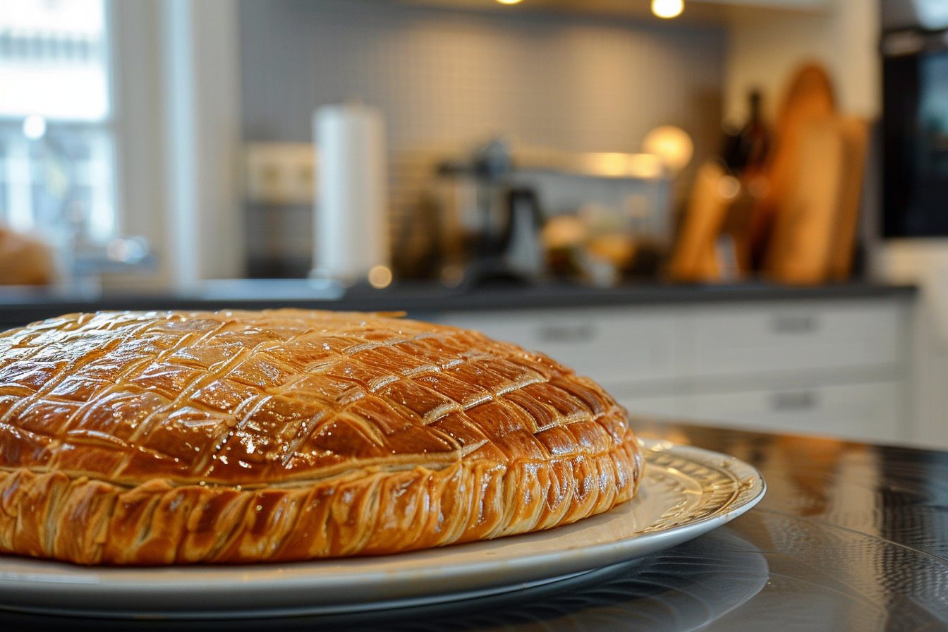 Image gratuite Décor cuisine moderne avec Galette des Rois sur comptoir 1