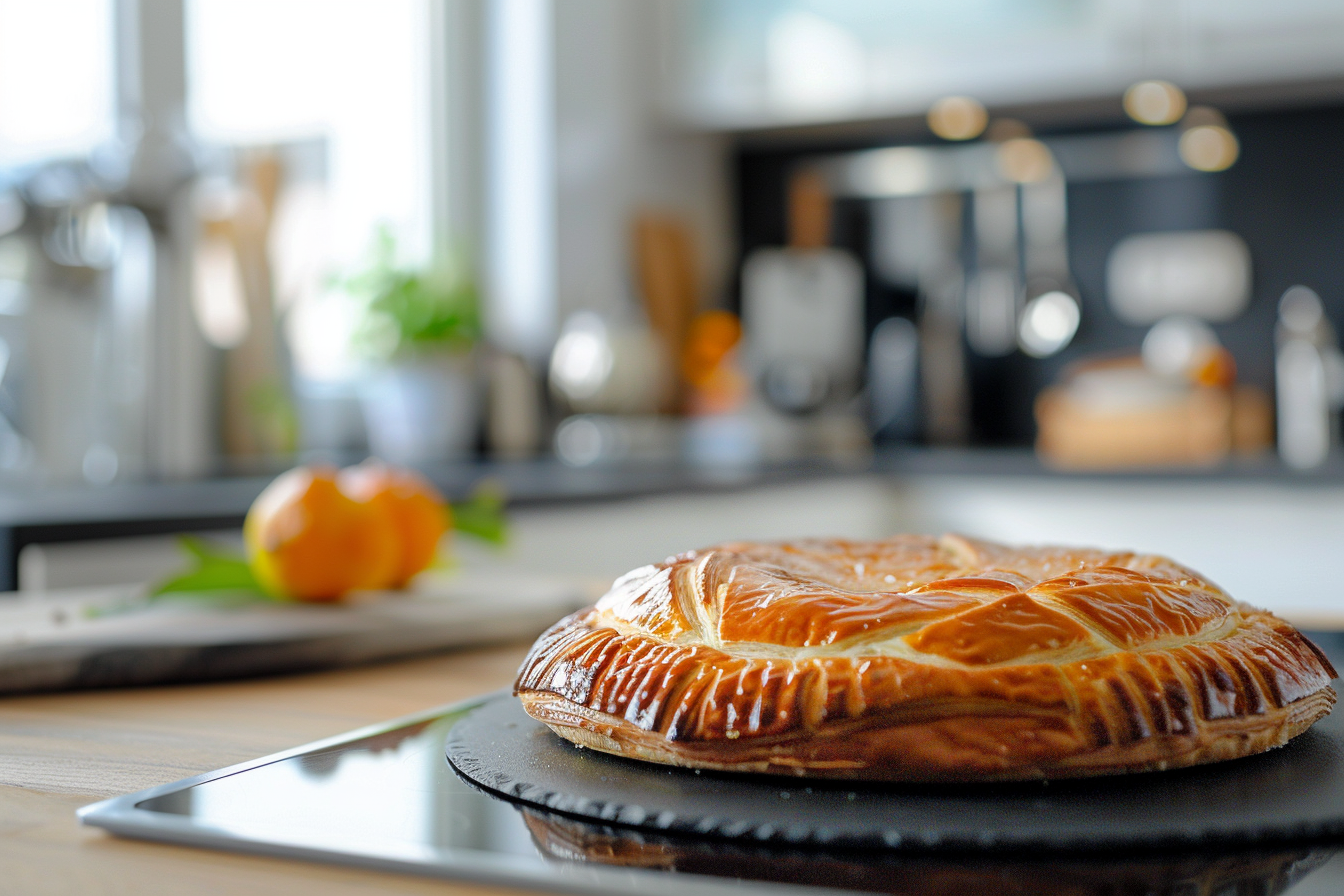 Image gratuite Décor cuisine moderne avec Galette des Rois sur comptoir 2