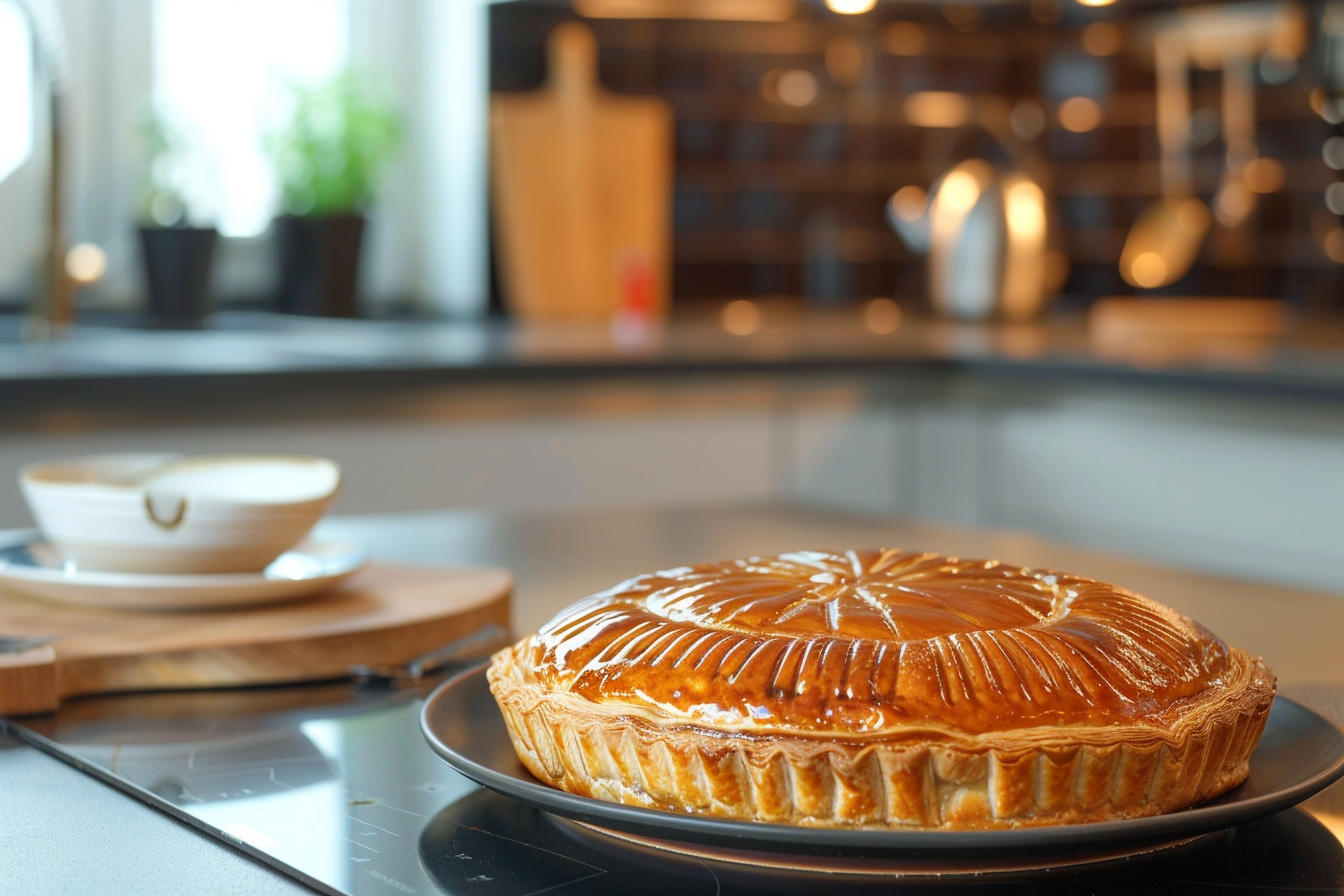 Image gratuite Décor cuisine moderne avec Galette des Rois sur comptoir 3