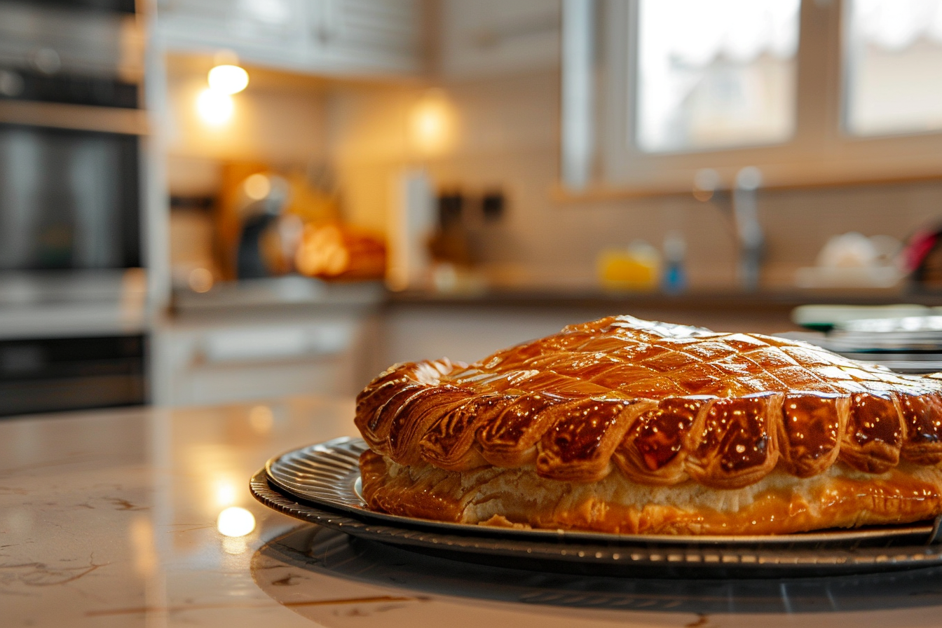 Image gratuite Décor cuisine moderne avec Galette des Rois sur comptoir 4