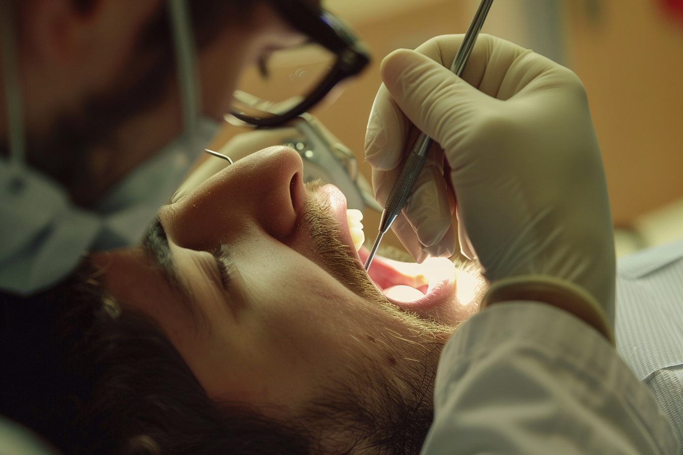 Image gratuite Dentiste polissant une dent 1