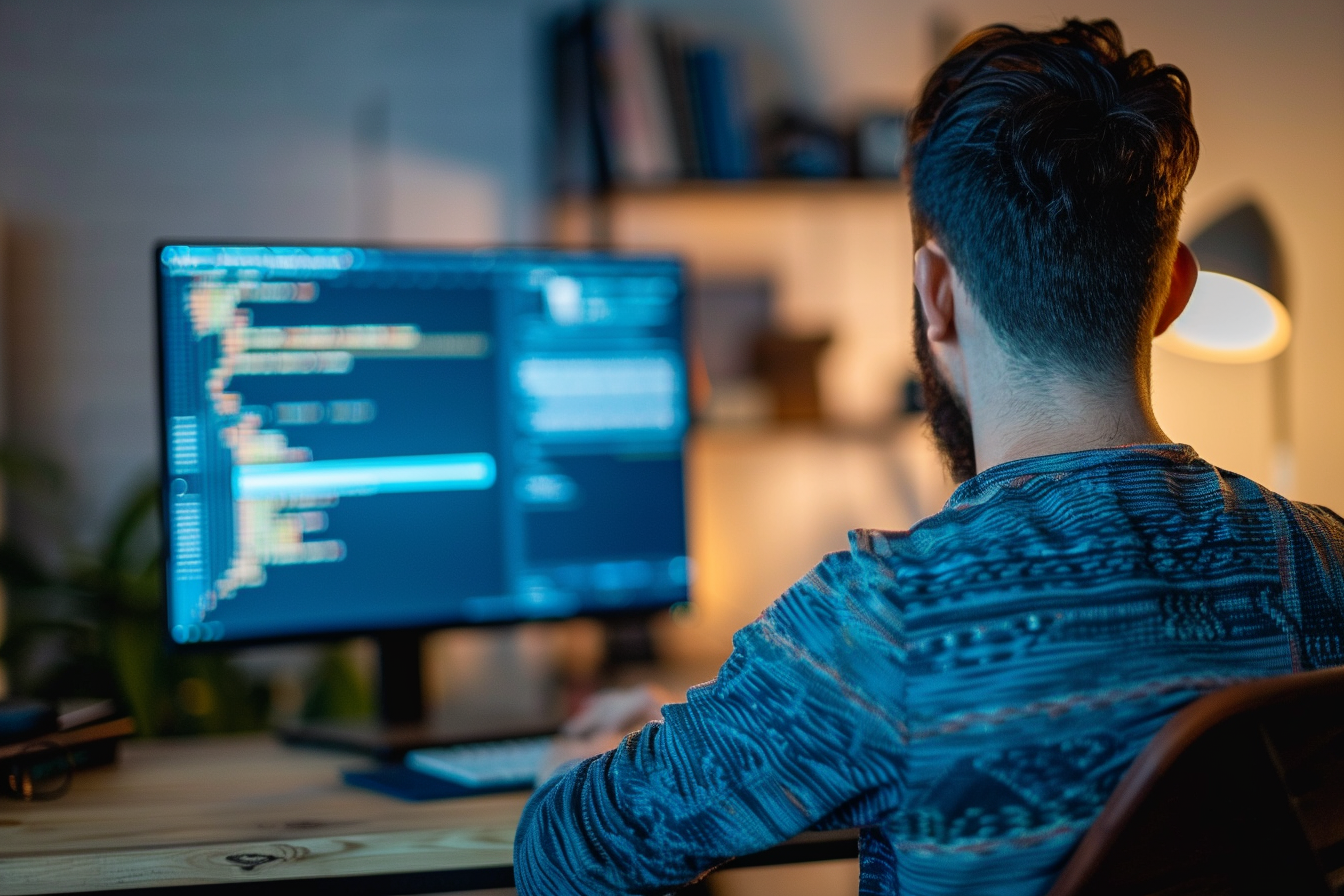 Image gratuite Développeur web concevant un site 2