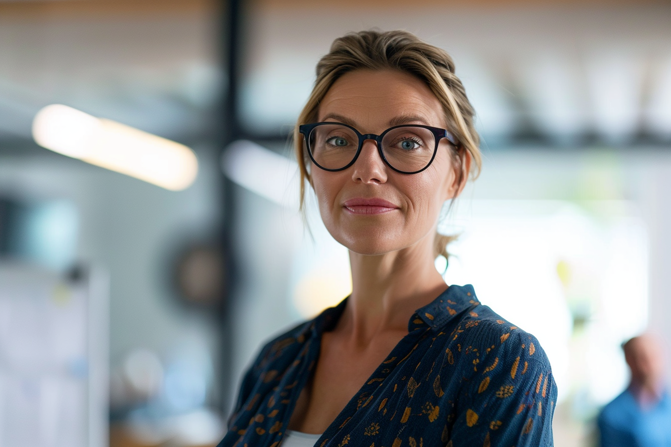 Image gratuite Directrice commerciale bureau moderne 4