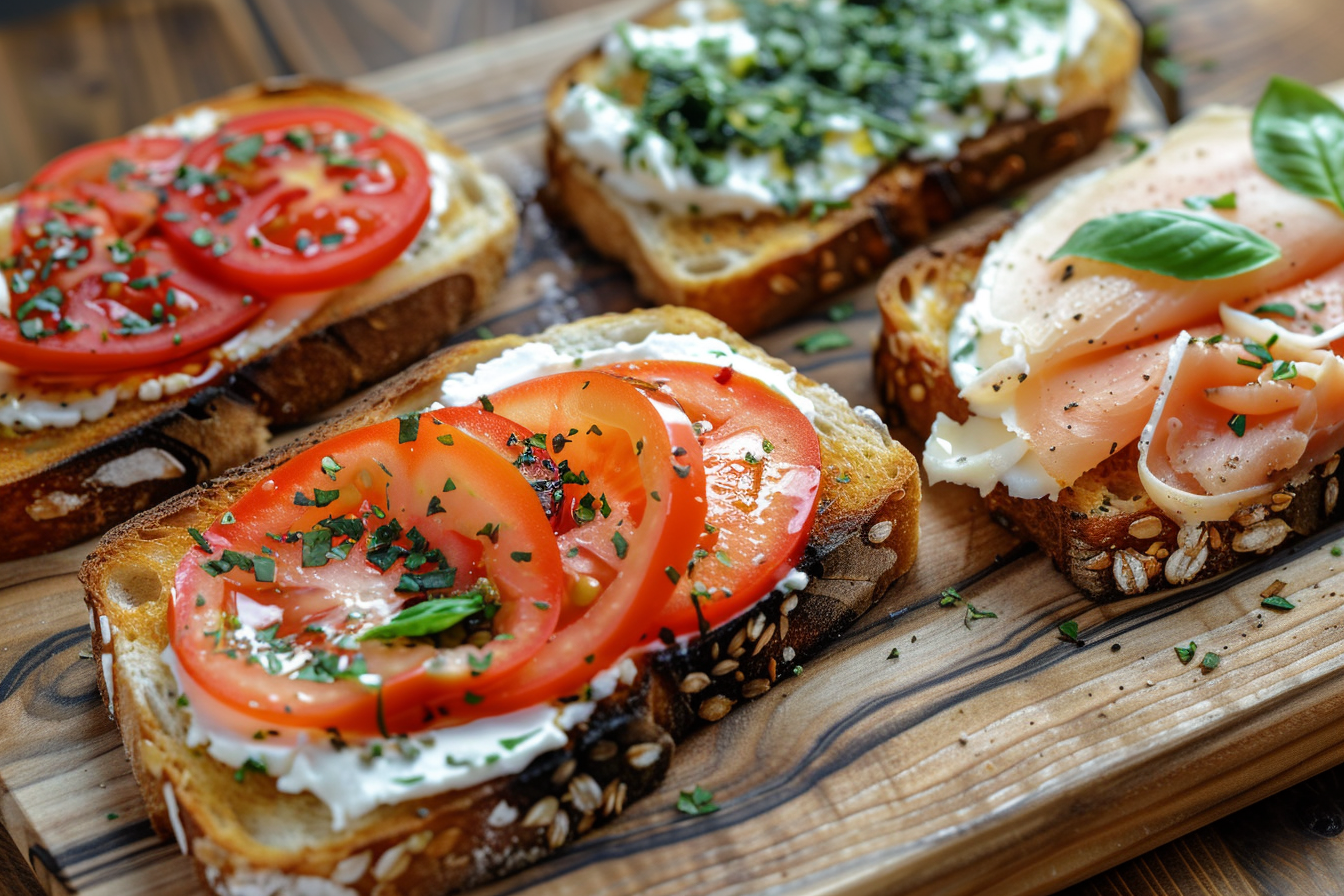 Image gratuite Divers types de toasts 1