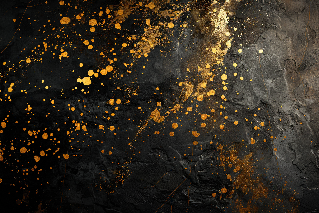 Image gratuite Éclats dorés sur fond sombre 1