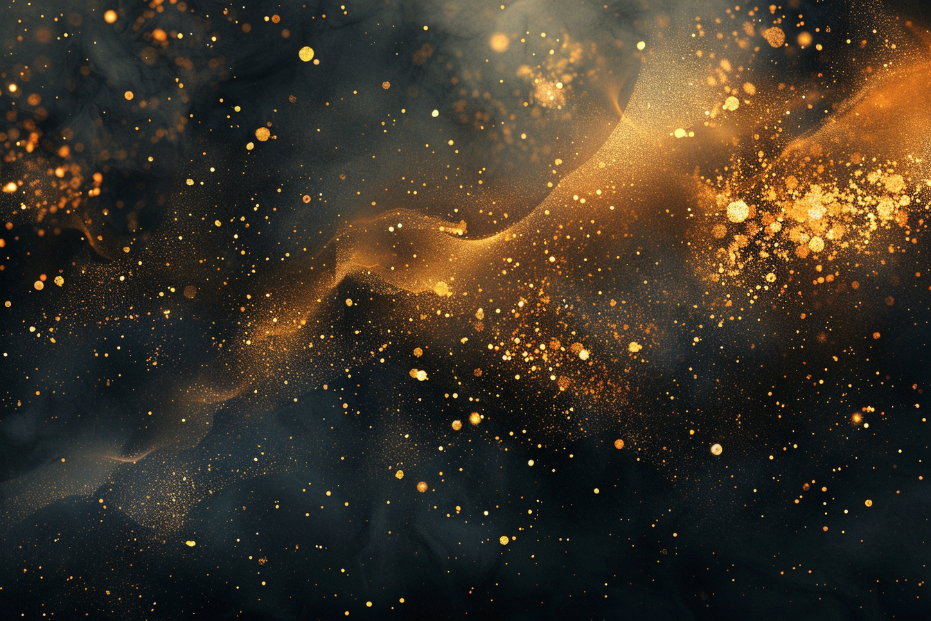 Image gratuite Éclats dorés sur fond sombre 2