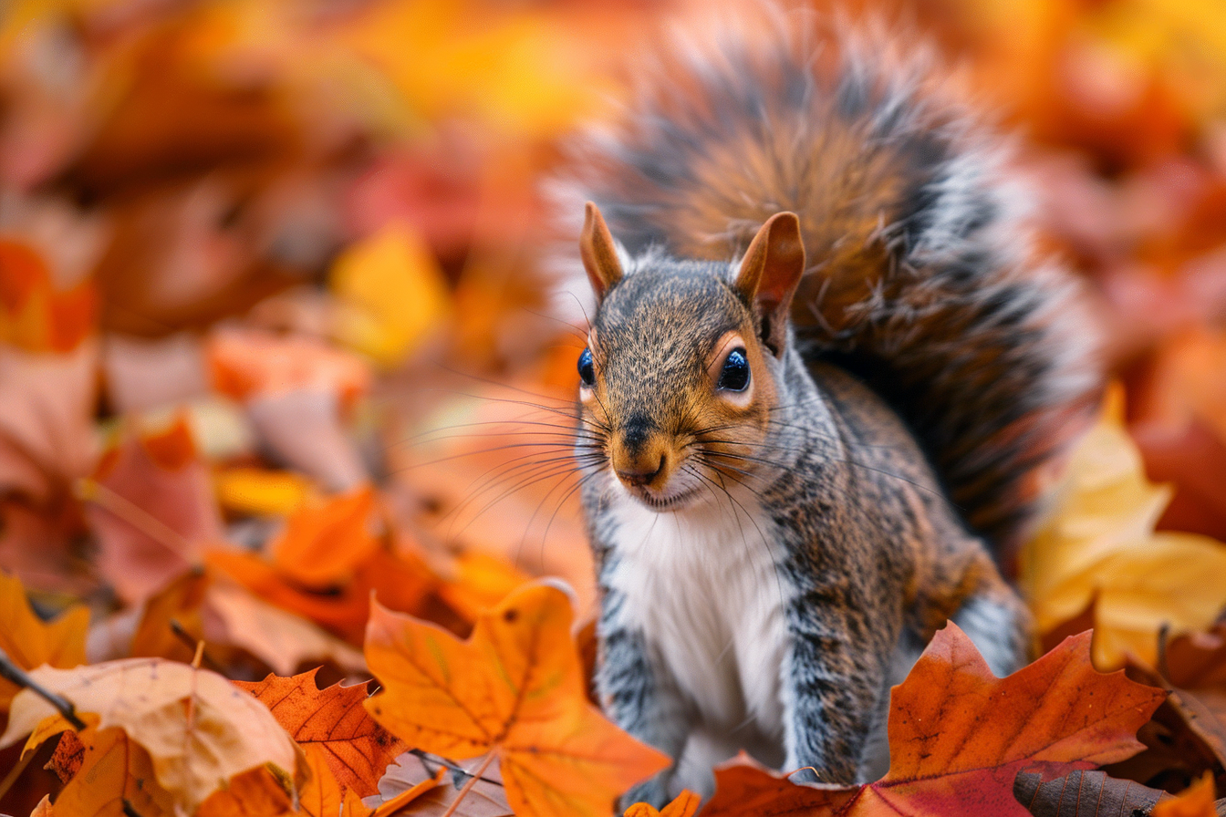 Image gratuite Écureuil en automne 1