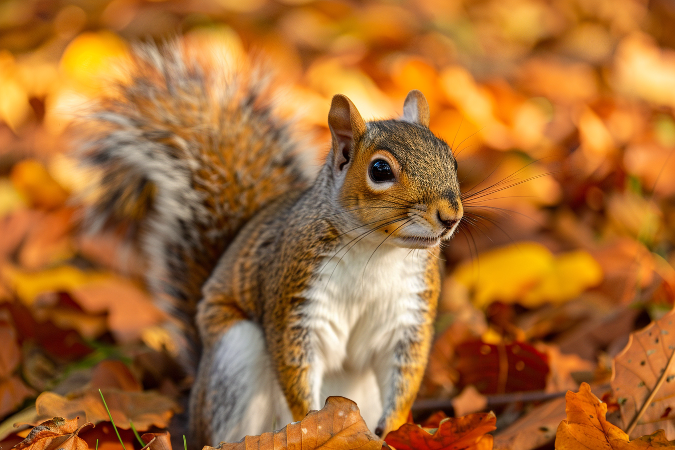 Image gratuite Écureuil en automne 3