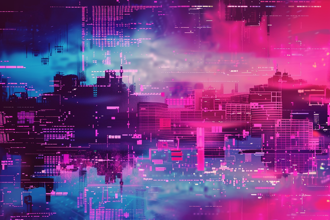 Image gratuite Effet de glitch numérique futuriste 3