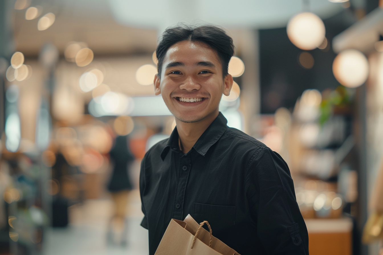 Image gratuite Employé de magasin, uniforme de marque 2