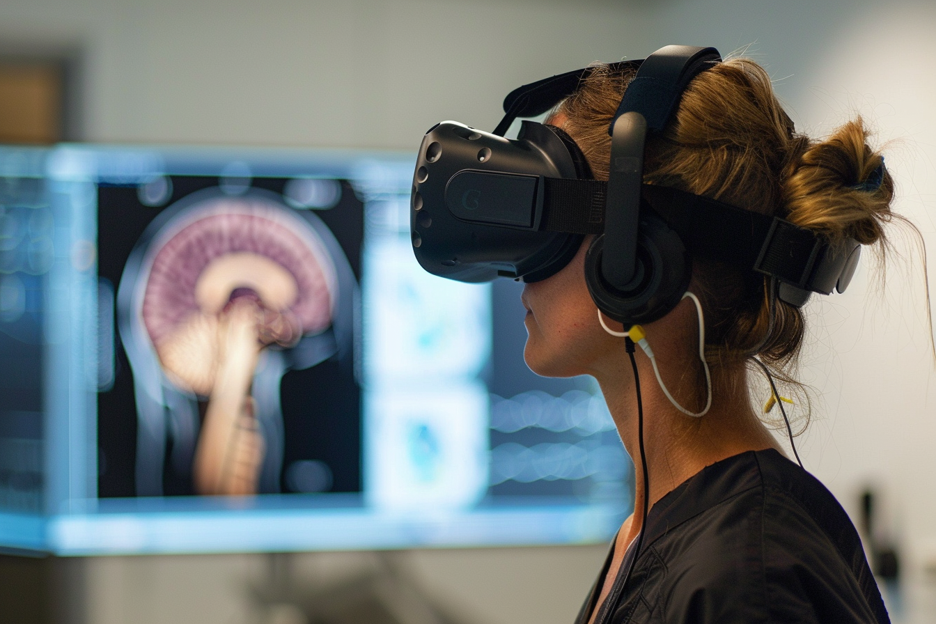 Image gratuite Entraînement VR pour chirurgiens, anatomie détaillée 1