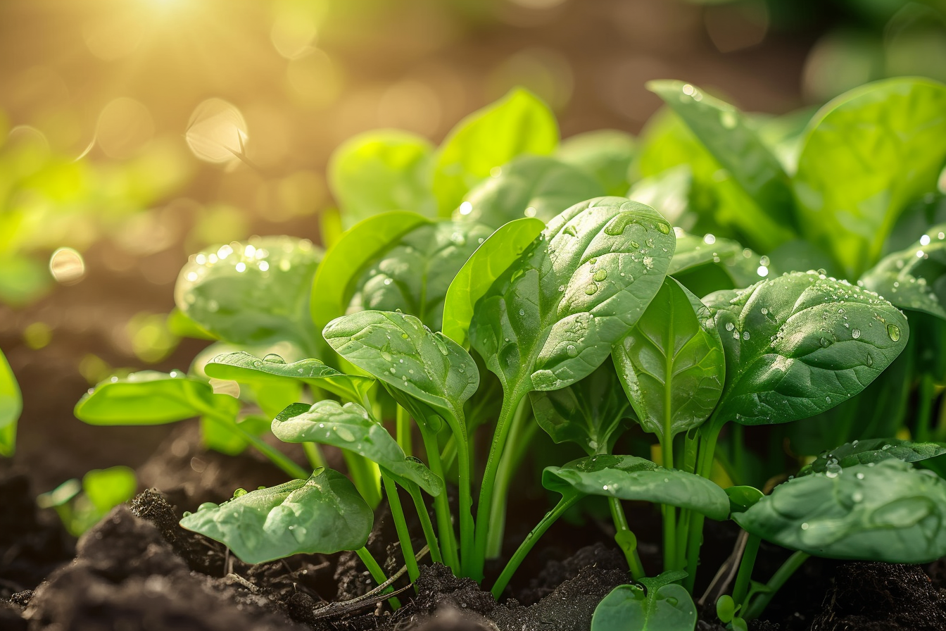 Image gratuite Épinards dans un jardin 5