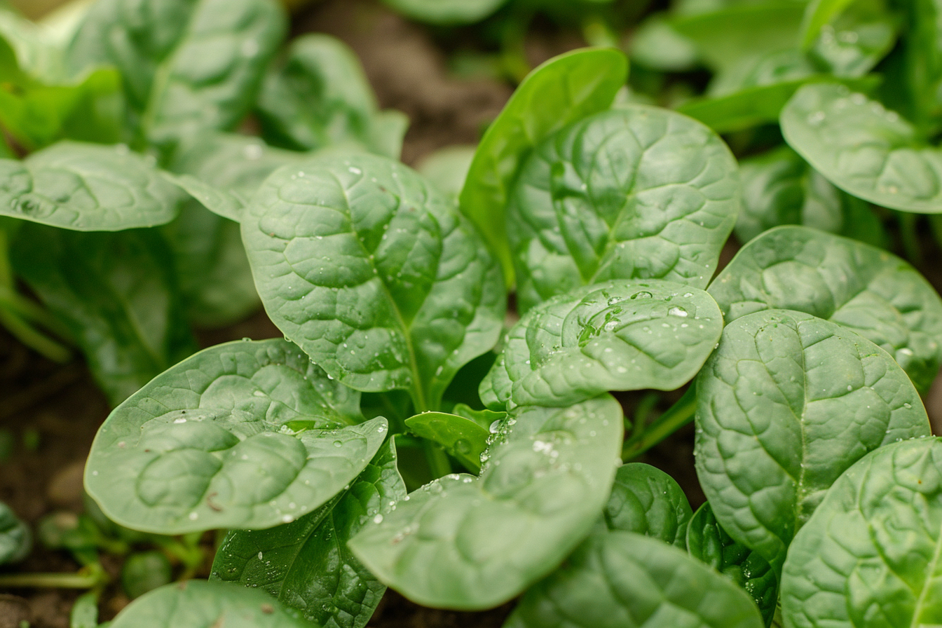 Image gratuite Épinards dans un jardin 8