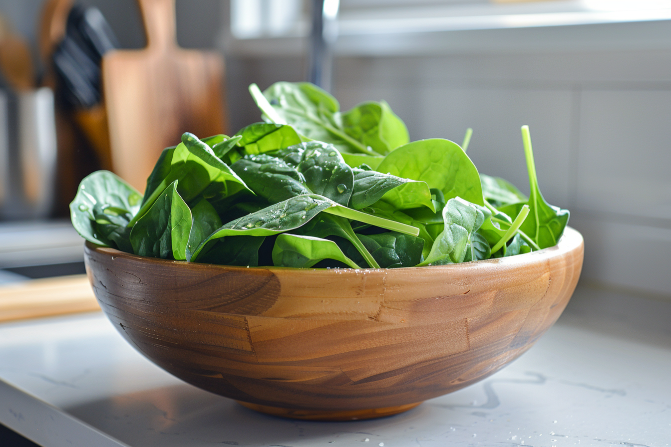 Image gratuite Épinards en salade 2