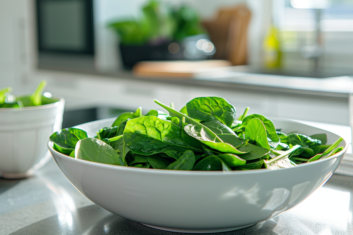 Image gratuite Épinards en salade 3