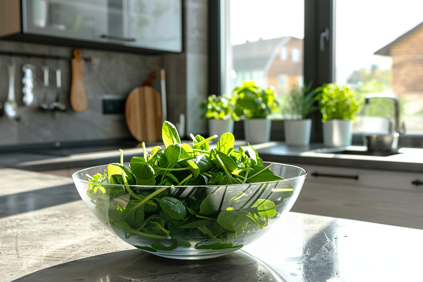 Image gratuite Épinards en salade 5