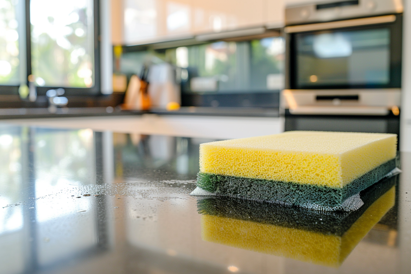 Image gratuite Éponge de nettoyage dans cuisine moderne 1