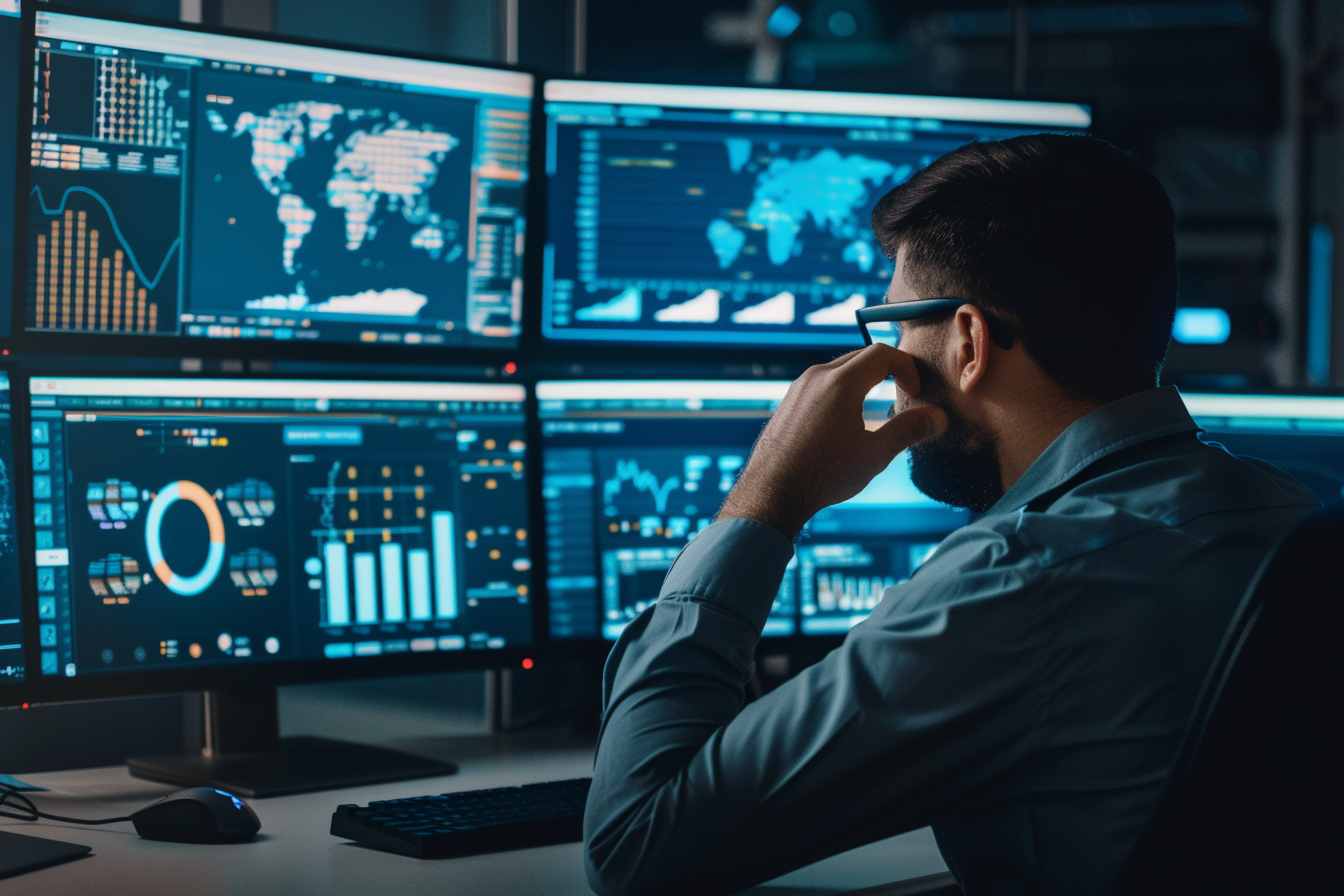 Image gratuite Expert en cybersécurité analysant les menaces 2