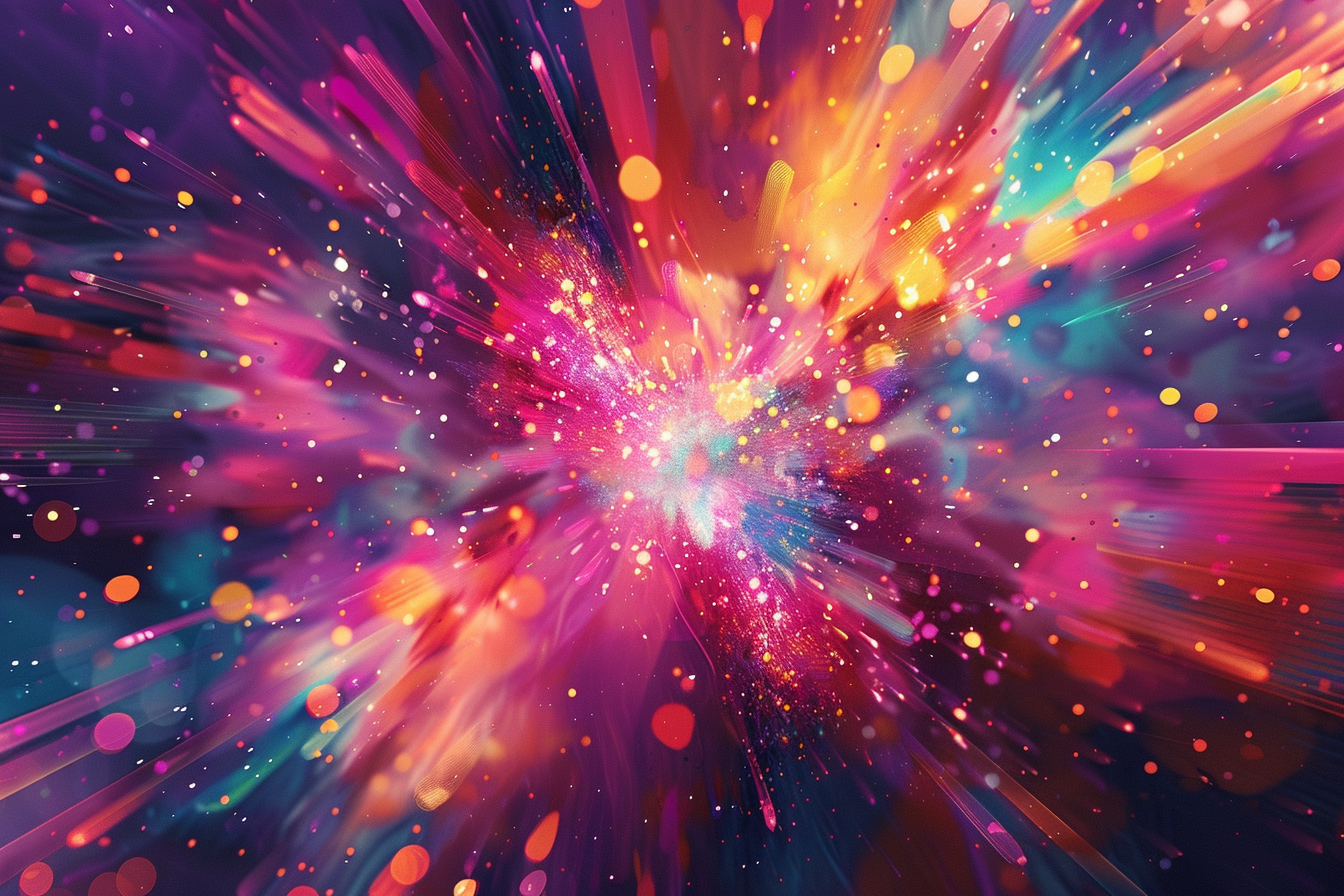 Image gratuite Explosion cosmique en couleurs vives 1