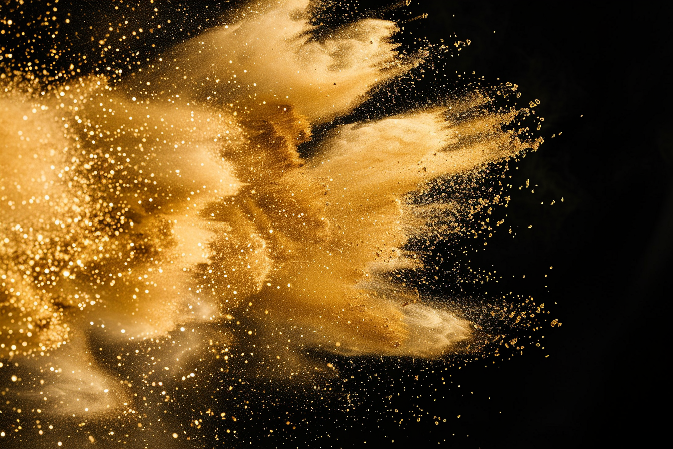Image gratuite Explosion de poudre d&rsquo;or 4