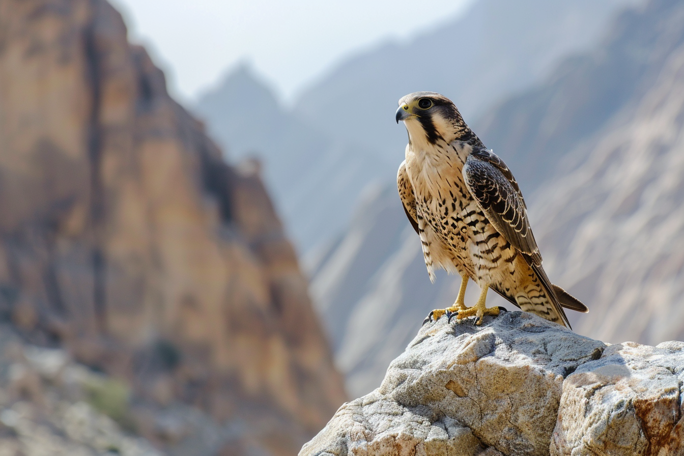 Image gratuite Faucon perché sur un rocher 3