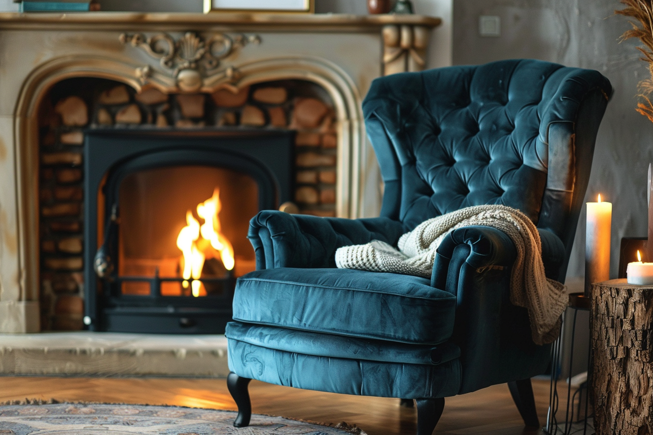 Image gratuite Fauteuil classique en velours 1