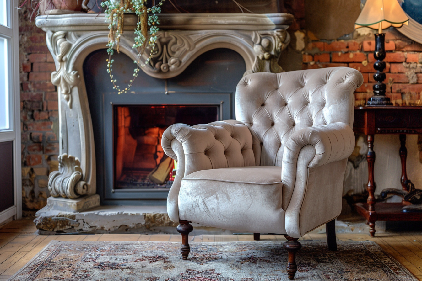 Image gratuite Fauteuil classique en velours 3