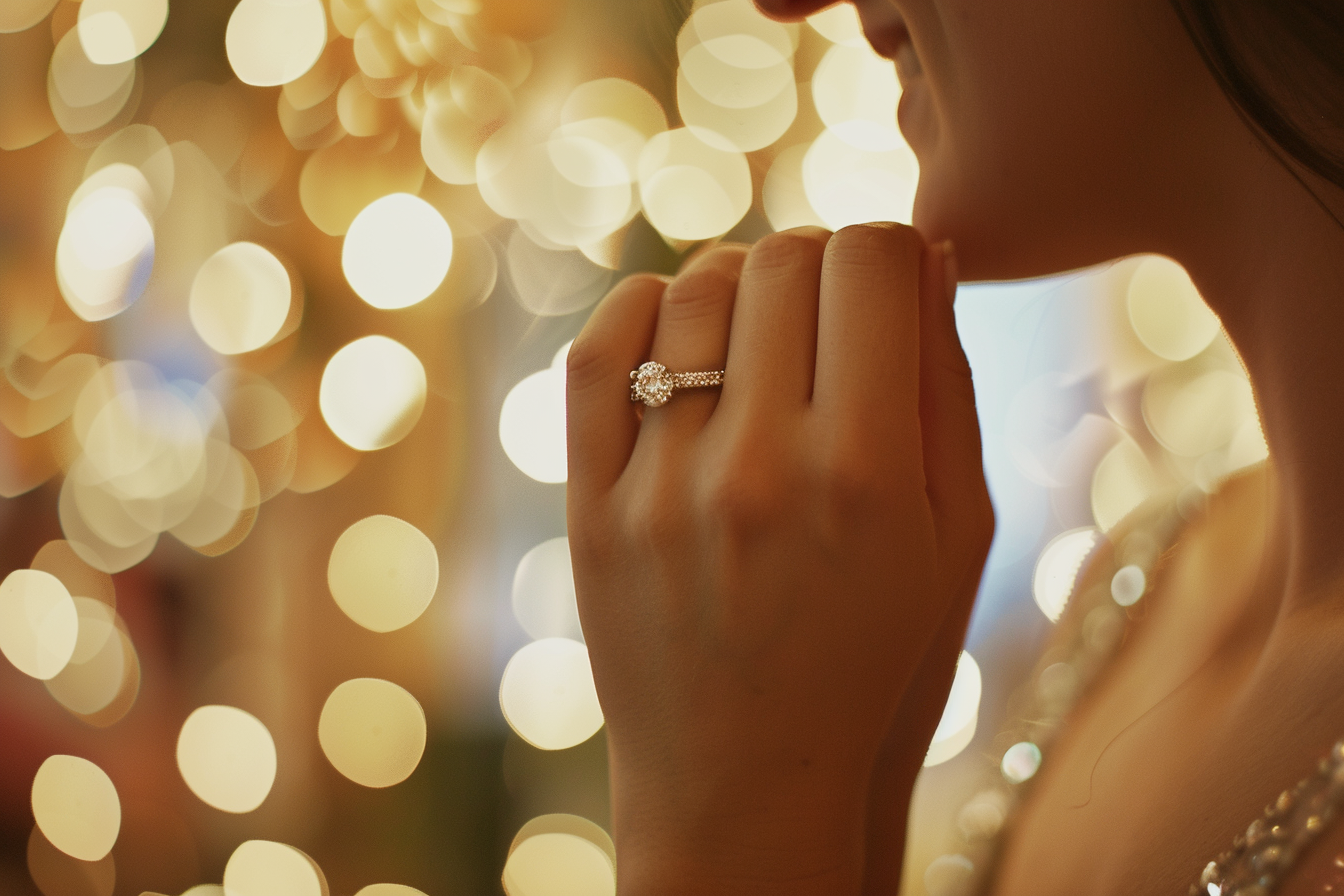 Image gratuite Femme avec bague de fiançailles 2