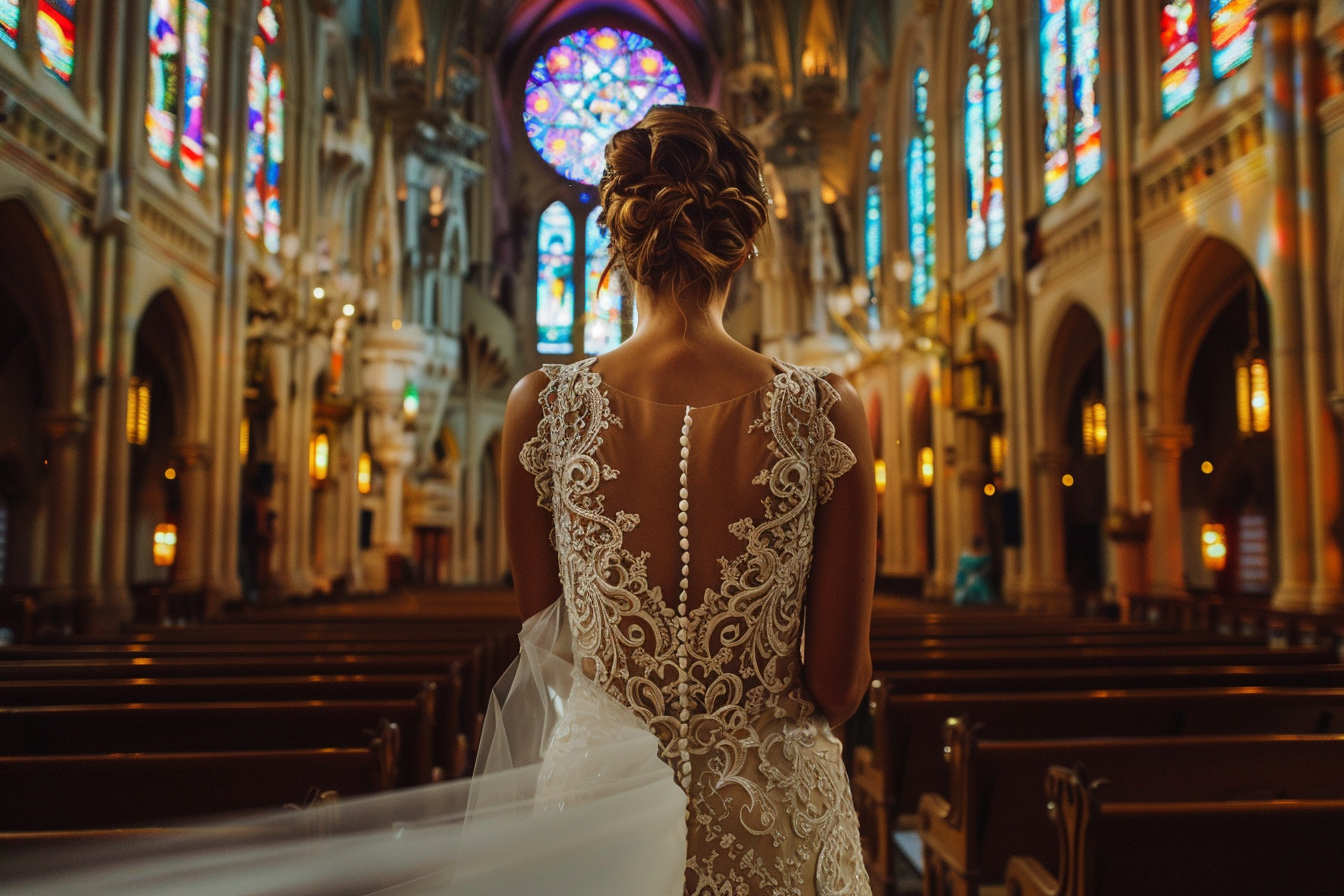 Image gratuite Femme dans cathédrale 1