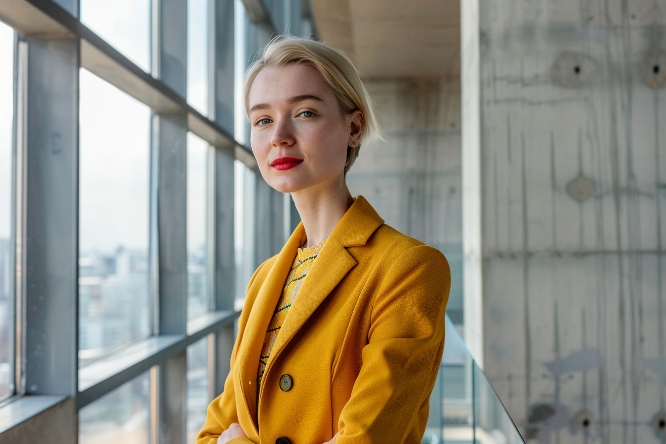 Image gratuite Femme déterminée au bureau moderne 2
