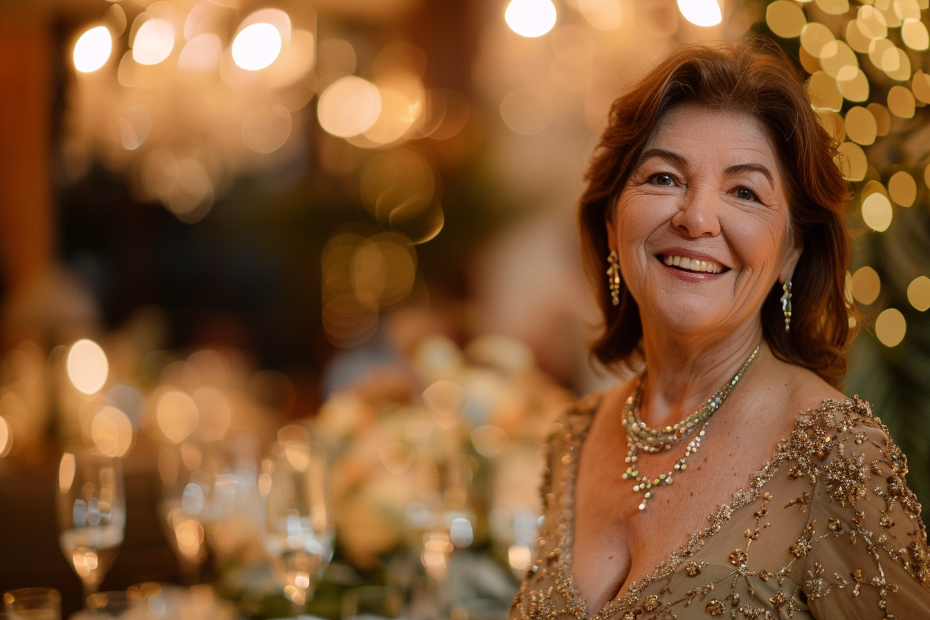 Image gratuite Femme en robe de soirée souriante 2