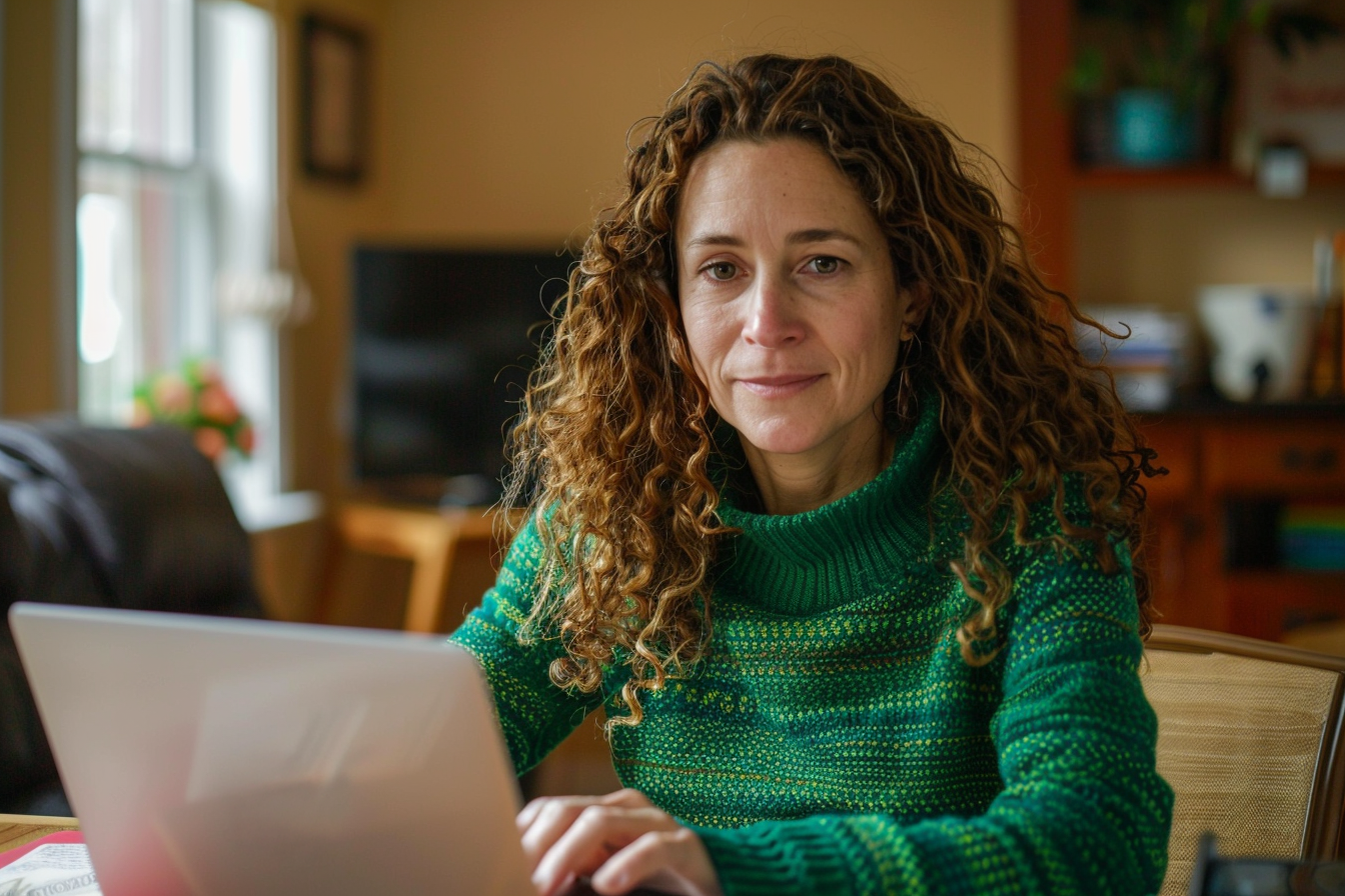 Image gratuite Femme en télétravail concentrée 3