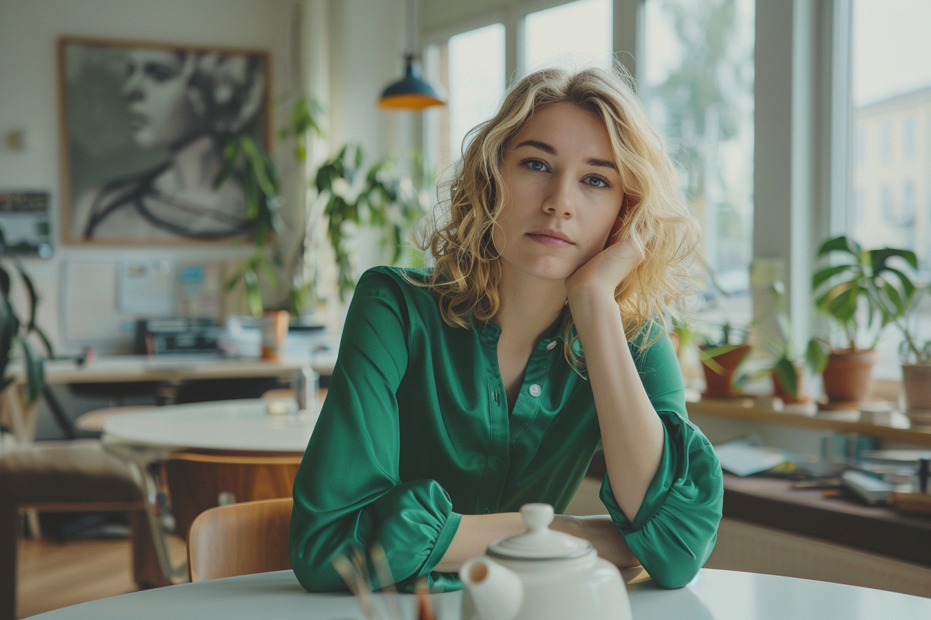 Image gratuite Femme engagée en séance de brainstorming 1