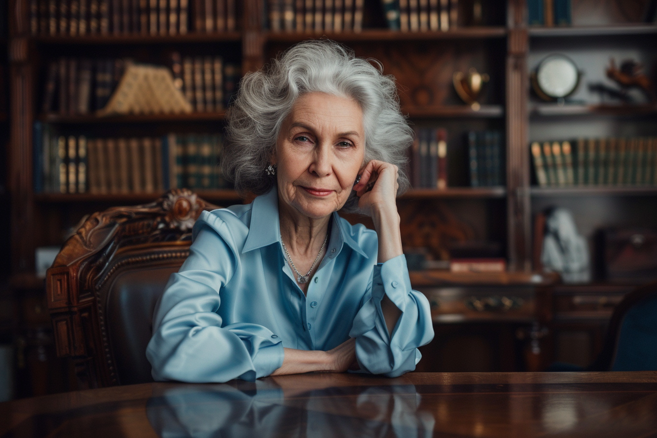 Image gratuite Femme pensive au bureau traditionnel 3