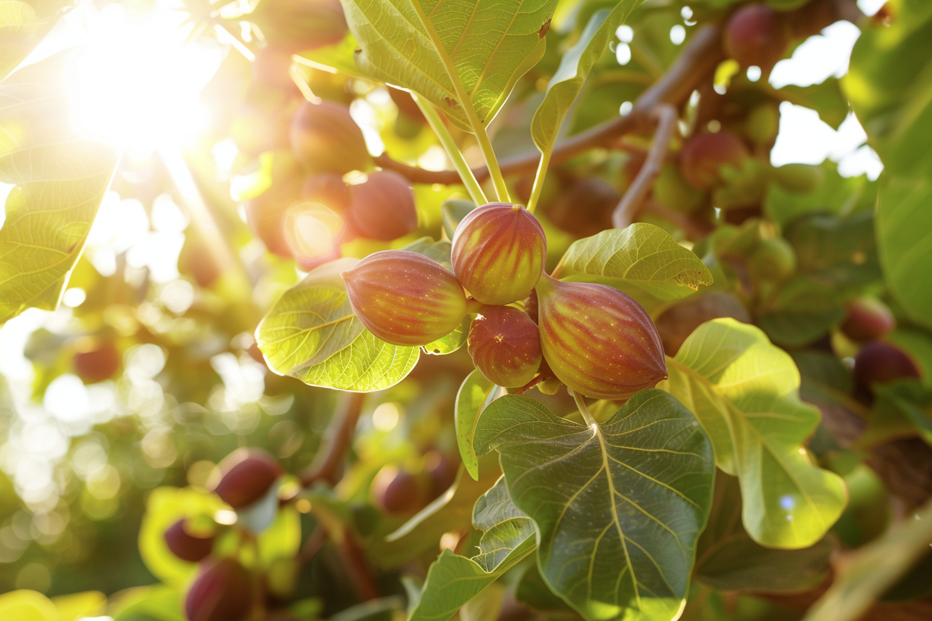Image gratuite Figuier avec figues mûres dans jardin 3