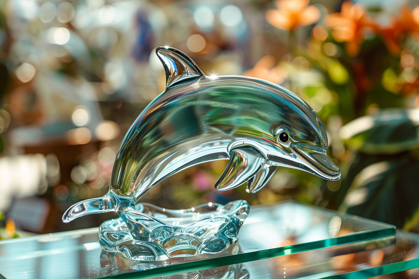 Image gratuite Figurine verre dauphin décoratif 1