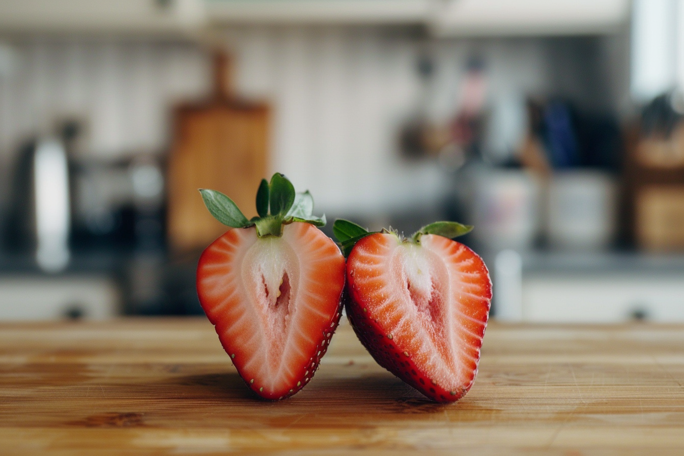 Image gratuite Fraise coupée en cuisine moderne 5