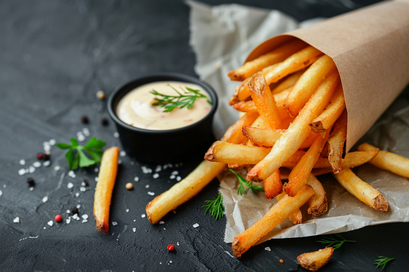 Image gratuite Frites avec sauce à part 5