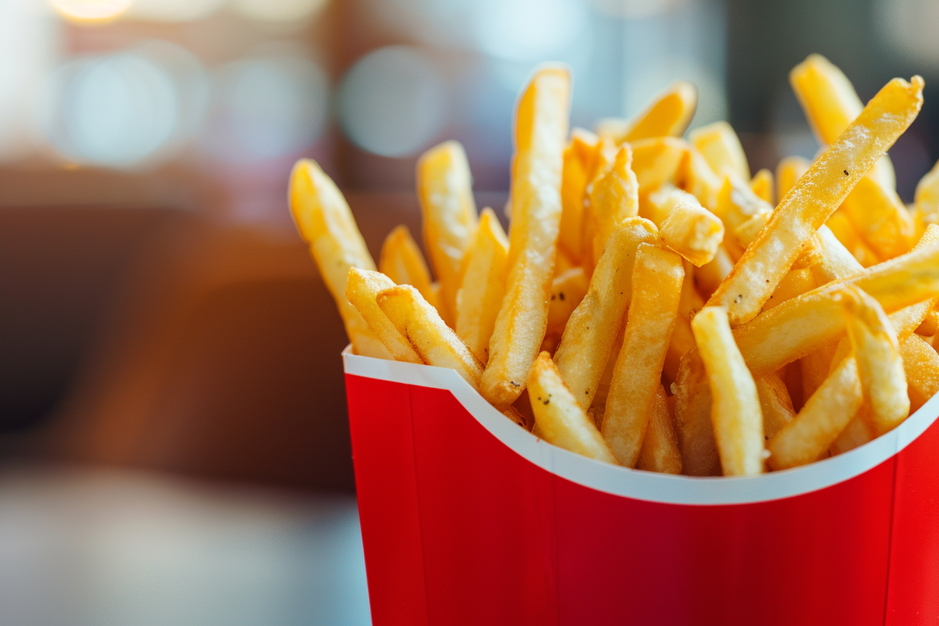 Image gratuite Frites dans un contenant rouge 5