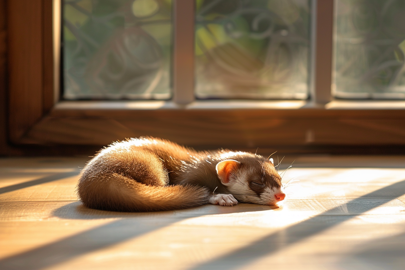 Image gratuite Furet dans coin ensoleillé dans appartement 2