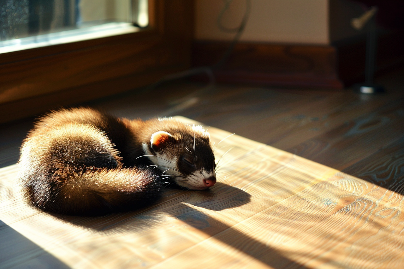 Image gratuite Furet dans coin ensoleillé dans appartement 3