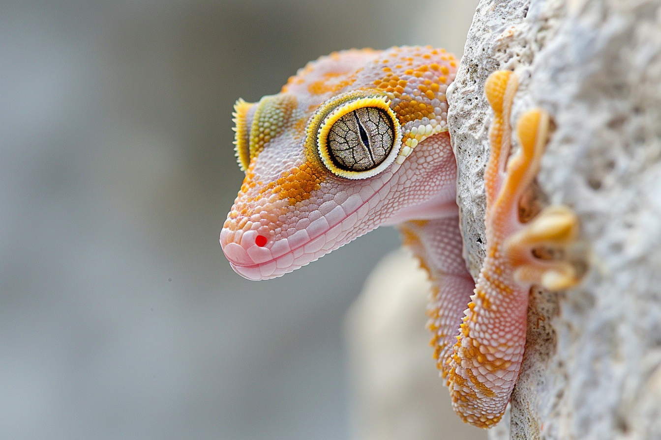 Image gratuite Gecko sur une surface verticale 3