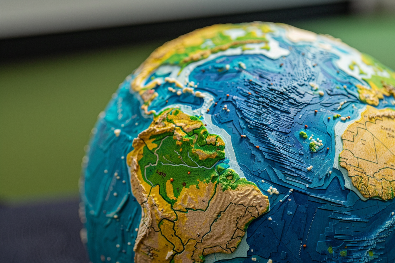 Image gratuite Globe 3D, topographie détaillée 1