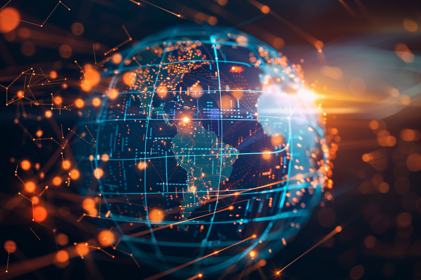 Image gratuite Globe, communication et transfert de données mondiaux 1