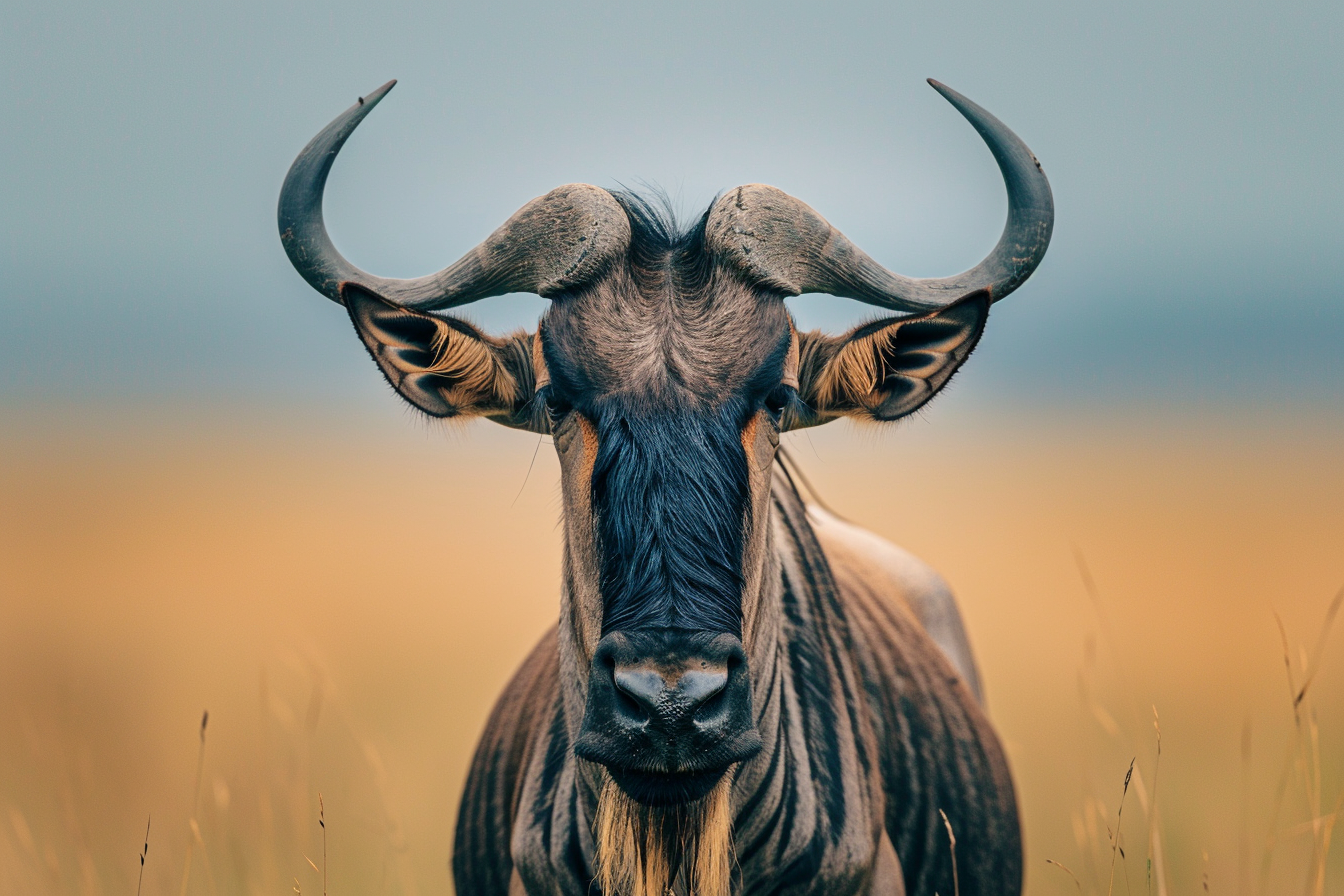 Image gratuite Gnou curieux explorant paysage 1