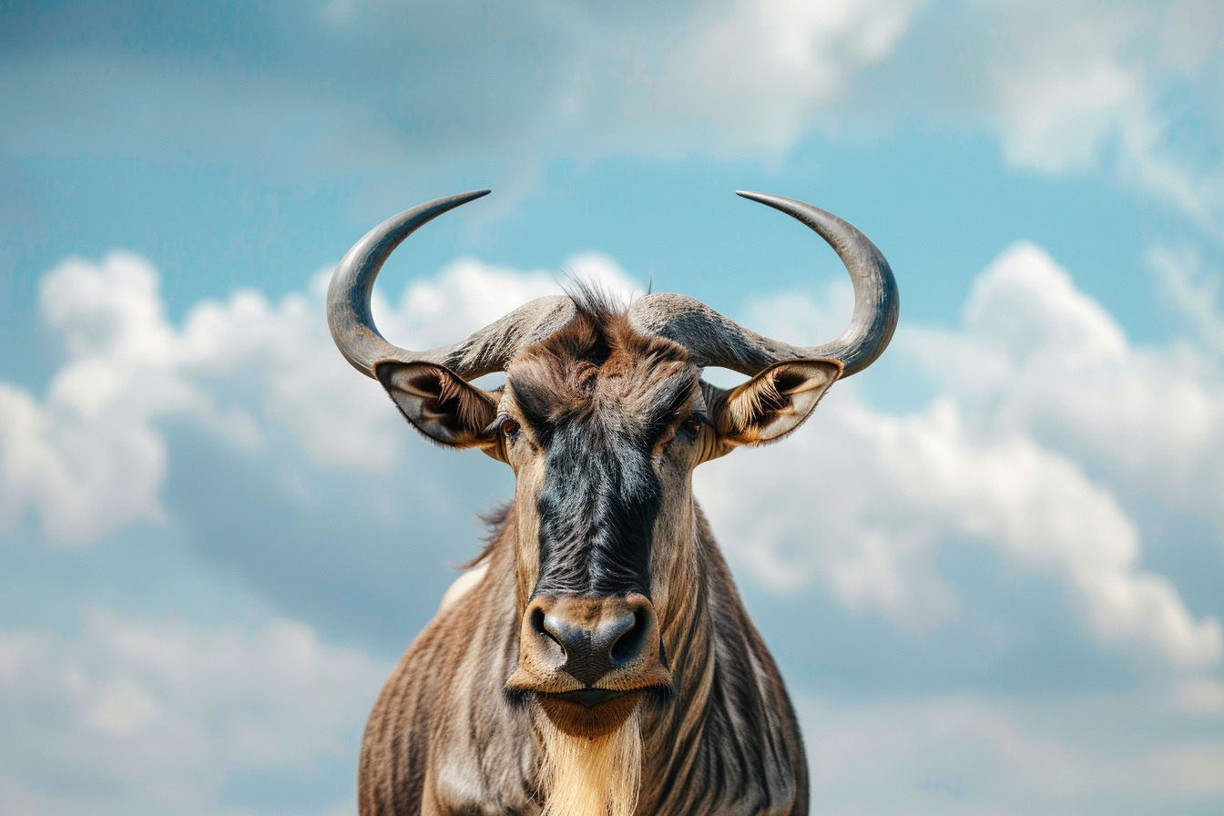 Image gratuite Gnou curieux explorant paysage 2