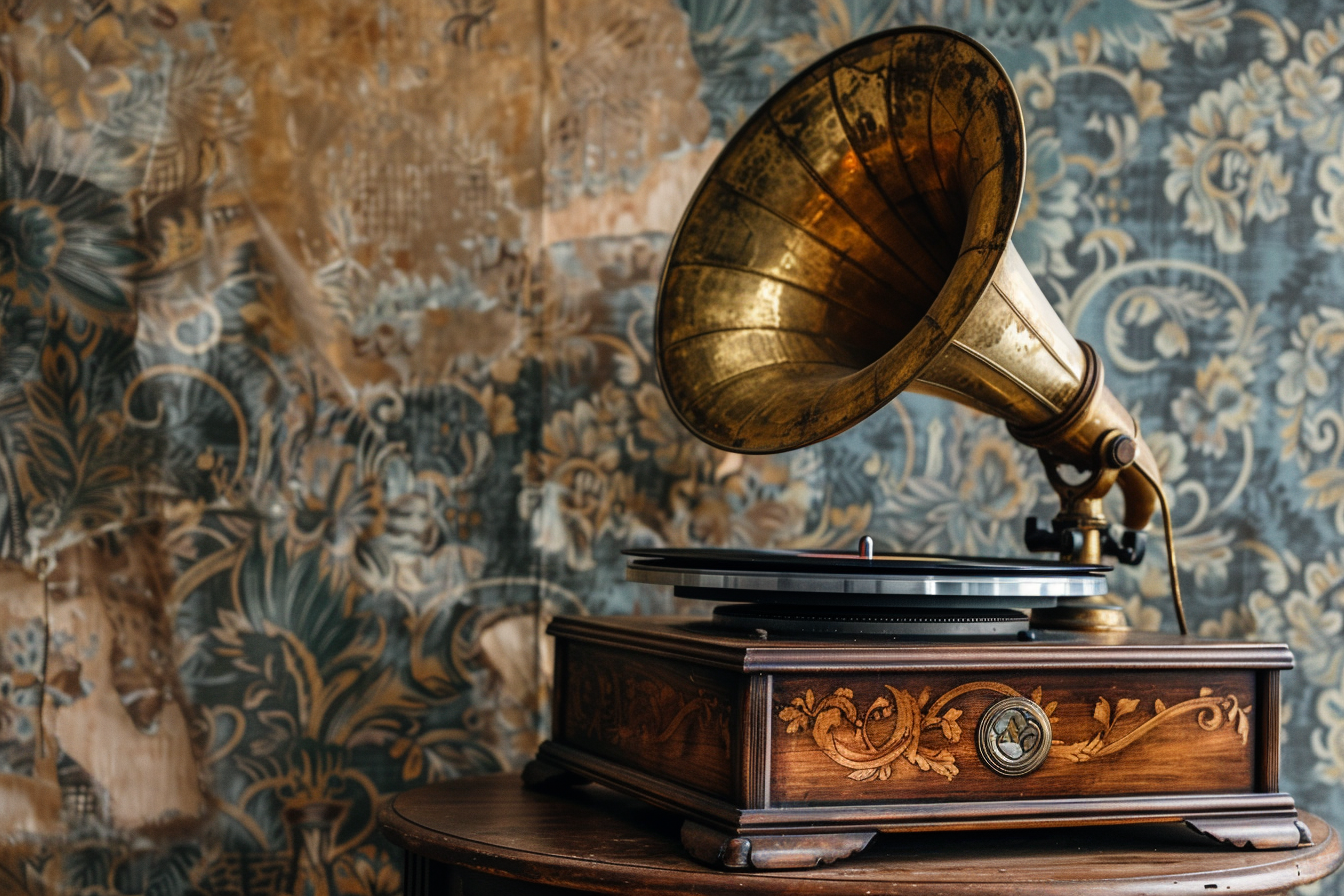 Image gratuite Gramophone laiton vinyle 1