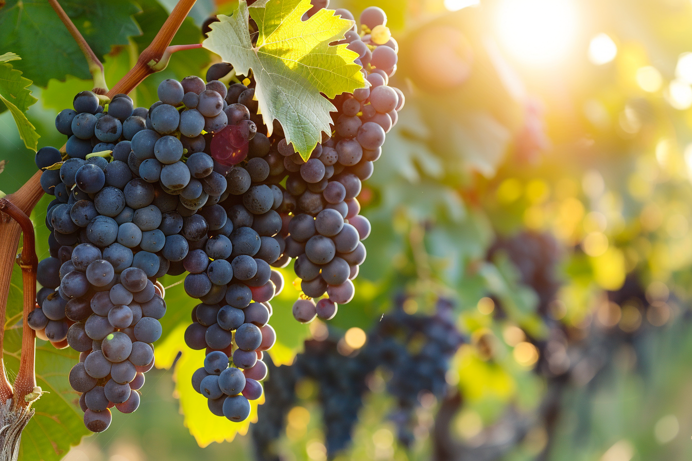 Image gratuite Grappe de raisin au vignoble 3