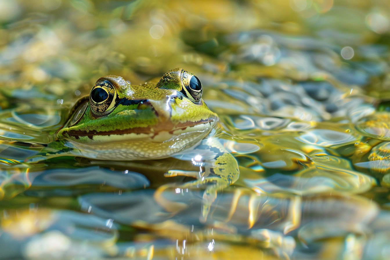 Image gratuite Grenouille au bord du ruisseau 1